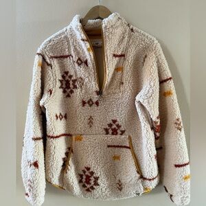 Liv Outdoor Ainsley Aztec Sherpa Insulated Pullover size M